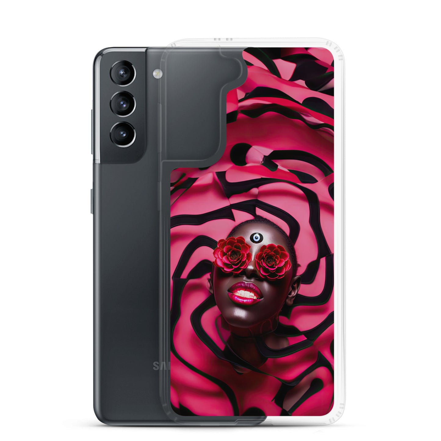 Somnia Red - Clear Case for Samsung®